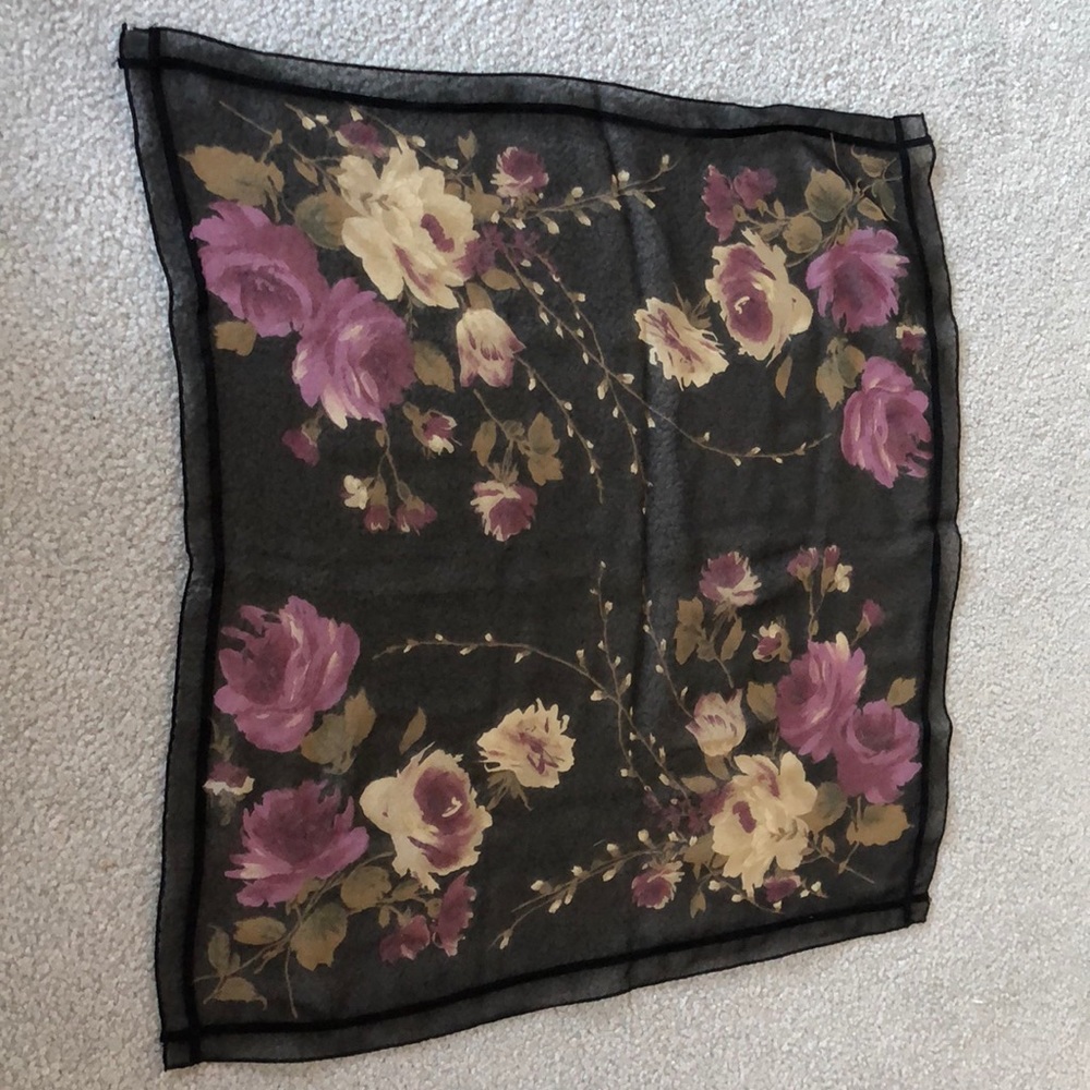 Talbots rayon scarf. 20 x 20. Square